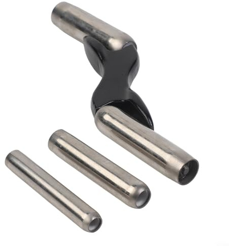 Jotekonoby Juego de llanas para juntas de ladrillos y paredes, 4 herramientas de varios tamaños (1/2 a 7/8 pulgadas) con mango ergonómico de metal y cubierta protectora (es negro)