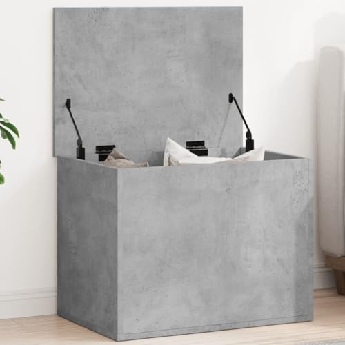 Generico Contenitore Grigio Cemento 60x42x46 cm in Legno Multistrato,Mobili,Armadietti e portaoggetti,Bauli e cassapanche-840656