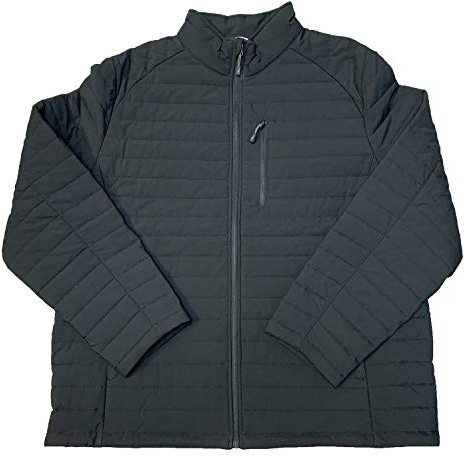 Nautica Men's Lightweight Quilted Puffer Jacket – Full Zip Transitional Outerwear, Black, Large