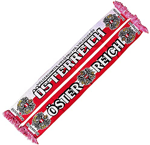 Generisch Österreich Schal (Strickschal), für Europameisterschaft, Fußballschal, Kult-Schal, Souvenirschal