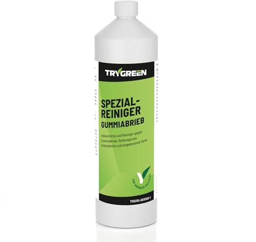 Gummiabriebentferner Spezialreiniger Gummiabrieb - Speziell gegen Gummiabrieb, Reifenspuren, Schuhabrieb und eingebrannte Fette (1 L, Flasche)