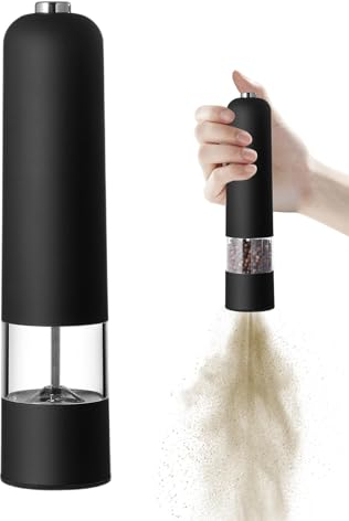 Macinapepe elettrico, macinapepe elettrico regolabile, macina pepe elettrico da cucina, macina sale pepe shaker per spezie secche granuli