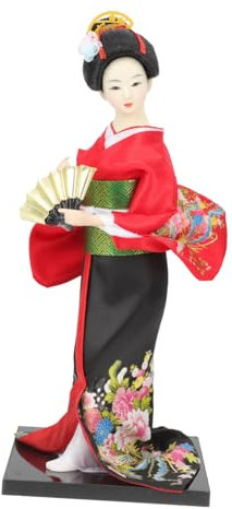 Zerodeko Geisha Doll Japanese Home Gadgets Japanese Geisha Kimono Doll Ornament