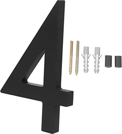 NUOBESTY Acrylic Metal House Number Sign Door Number Plaques Street Address Shadow Effect Easy Installation