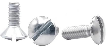 10-50pcs M2 M2.5 M3 M4 M5 GB69 DIN964 A2-70 304 Stainless Steel Slotted Countersunk Head Half Oval Screw Bolt(M3x12 50pcs)