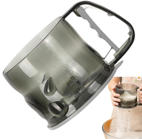 Tamizador De Harina | Espolvoreador De Malla Fino Semi-Automático Para Azúcar Hielo | Espolvoreador De Harina Manual - Para Cocina Casa Restaurantes Café