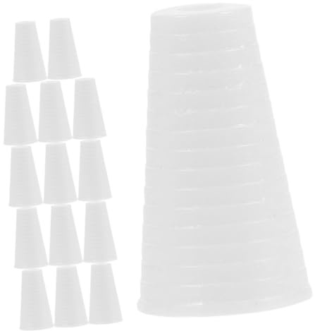 jojofuny Borlas Blancas de Plástico para Cordón de Persianas 15 Unidades Pomos para Cortinas Verticales y Romanas Accesorio Decorativo para Persianas y Estores