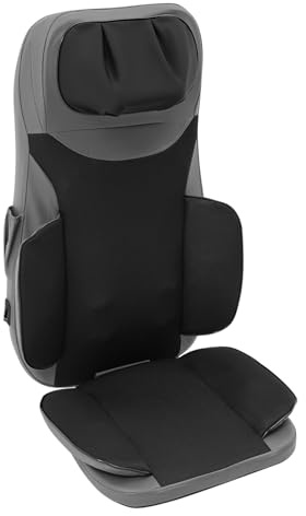 Auto Massagesitzauflage mit Wärme und Fernbedienung,3 Intensitäten Massagematte mit 5 Massagemodi & 3D-Massageköpfe,abnehmbares Massageauflage mit 15-Minuten-Timer aus ABS/PU,für Rücken & Schultern