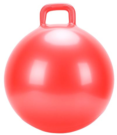 Dilwe Palline Rimbalzanti con Manico, Palla Gonfiabile in PVC per Bambini, Giocattolo da 18 Pollici per Sedersi e Rimbalzare per Divertimento all'aperto Al Chiuso
