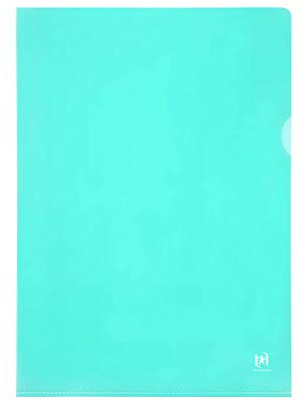 Elba Premium - Paquete de 25 carpetas de plástico, verde