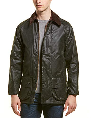 Barbour Beaufort Wachsjacke Grün Giacche, Salvia, 56 Uomo