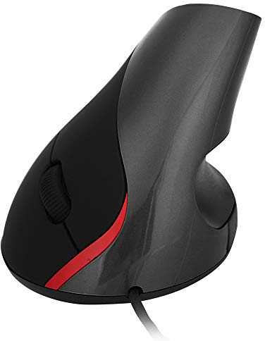 Tosuny Ratón ergonómico 3200 DPI Gaming Mice Mouse USB Vertical Mouse Ratones para PC Portátil (Negro)