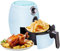 Tower Air Fryer with Fast Air Circulation System Fully Automatic Multi-Function Frying Technology with Timer And Adjustable Temperature Control Function Oil-Free Or Low-Fat Healthy Cooking 2-Blue