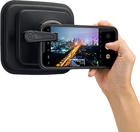 PROfezzion Paraluce Antiriflesso in Silicone Universale per Fotocamera di Cellulare iPhone Samsung Xiaomi per Eliminare Riflessi su Vetri e Finestre in Foto/Video, Design con Filetto Filtro 49mm