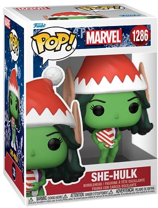 Funko Pop! Marvel: Holiday - She-Hulk - Vinyl-Sammelfigur - Geschenkidee - Offizielle Handelswaren - Spielzeug Für Kinder und Erwachsene - Movies Fans - Modellfigur Für Sammler und Display