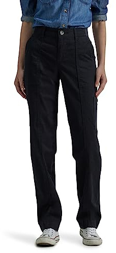 Lee Women's Ultra Lux Comfort with Flex-to-Go Utility Pant Unionall Black 10