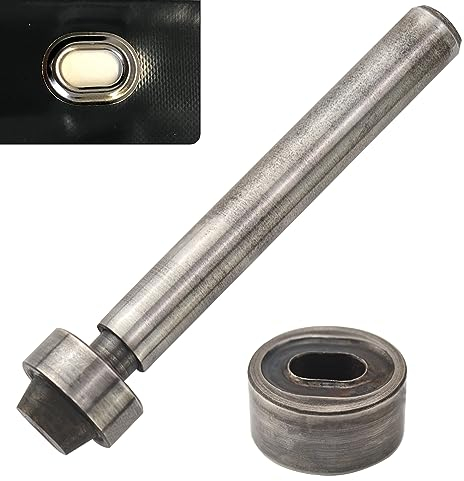 Ösen werkzeug Öse Locher Ösenwerkzeuge Ösenwekzeug Einschlagwerkzeug Ösenwerkzeug Metallösen Ovalösen Kit für Stoff Leder Planen Markisen Zelte