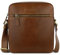 bugatti Remo kleine Schultertasche aus echtem Leder, Cross-Body Umhängetasche in cognac