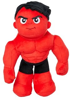 Simba Red Hulk poseable 25cm plush toy figure, from the Marvel series