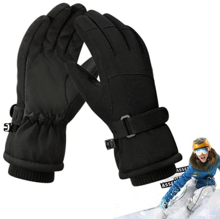 Guanti da snowboard per ragazzi, antivento, guanti da sci per attività