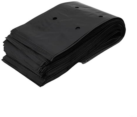Aprilsunnyzone 100 sacchetti per vivaio spessi, per piante da letto, pomodori, peperoni, vasi per piantare piante, sacchetti per piantare fiori, tessuto non tessuto traspirante (17 x 30 cm)