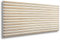 Polystyrol 3D Paneele, Deckenpaneele XL Wandpaneele, Dekoren, Styropor LamellenImitat, Decken - Wandverkleidung, 3mm dick - 100x50cm 2m² - 4 Stück (Weiß - Gold 3D Slats XL)