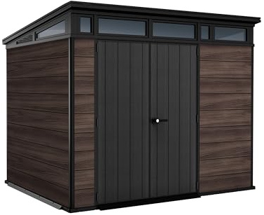 Keter Caseta de Jardin Exterior Signature Rosewood 9x7,6,1m2,Efecto Madera