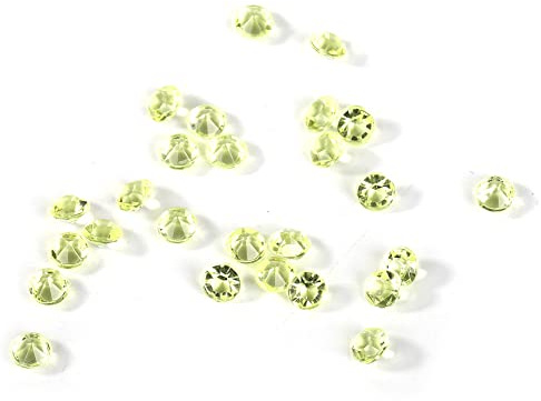 Yunseity Coriandoli Acrilici Abbaglianti 2000 Pezzi Decorazioni Nuziali per Fotografie di Feste, Cristalli Acrilici Trasparenti Sparsi per Tavola di Nozze (, Bianco, Verde, blu) 0,2 Pollici (YELLOW)