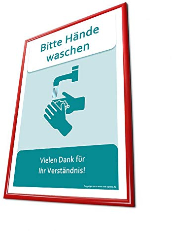 Klapprahmen rot A2 25mm Wechselrahmen Plakatrahmen Alu Klapprahmen A2 rot