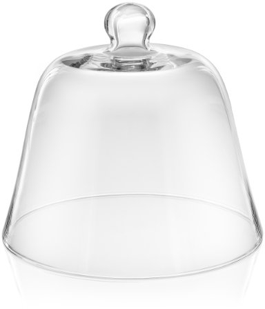 IVV Glassware 6976/1 Le Campane Cake Pie Pastelería Queso Cúpula, vidrio, Le Campane, claro, 9.5-inch x 10.25-inch