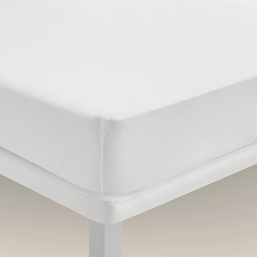 Pikolin Home Protector de Colchón de Punto Antiácaros, Transpirable, Antialérgico, Ajustable, Varias Medidas