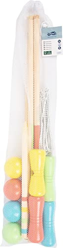 Small Foot Croquet Actif en Bois certifié FSC 100% pour Le Jardin, pour Tous Les âges à partir de 3 Ans, 12033