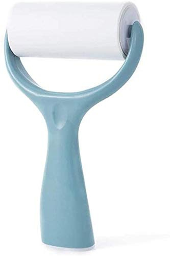 Yilu Handtag dammpapper rivbar självhäftande hem stående viskös rulle klibbig viskös rivbar kläder dammning pappersborttagning borste + 3 ersätt volym (Bule)