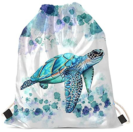 Showudesigns Kids Outdoor Sports Gym Drawstring Backpack Animal Dinosaur Print