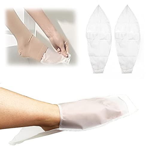 Open Toe Compression Sock Aid, Slip Stocking Easy Slide Applicator to Help Assist Put On for Disabled, Elderly, Pregnant, 2 Pcs