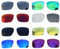 Acefrog 8 pares de lentes polarizados de repuesto para gafas de sol Oakley Holbrook OO9102, ajuste perfecto, inastillables, antiarañazos, paquete económico, multicolor, Taille unique