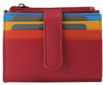 Laura Biagiotti BIAGIOTTI, Porta Carte di Credito in Vera Pelle, Unisex Uomo e Donna, Con Tasca e Scatola