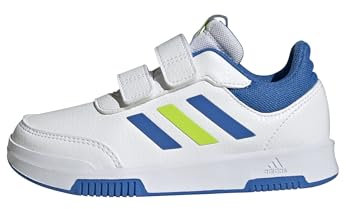 adidas Unisex Kinder Tensaur Hook and Loop Shoes Laufschuhe, Cloud White/Bright Royal/Solar Slime