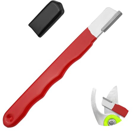 Pocket Blade Sharpener, Wolfram Steel Garden Tool Sharpener Multipurpose Premium Tool Pocket Knife Sharpener for Pruning Shears Hatchets Scissors Sickle Fence Shears