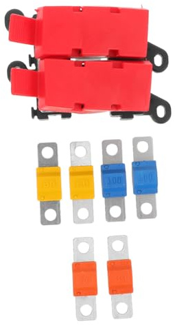 Alipis Portafusibles Automotriz Inline con Distribuidor Vías con Fusibles Mini Soporte de Fusibles con Tornillo Resistente Altas Temperaturas y Vibraciones para Coches Barcos y Camiones