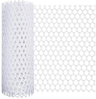 KIFSDLF Recinzione in Rete Metallica di plastica, Recinzione Esagonale in Rete Metallica for polli, 300 * 40 cm, for pollame, Cani, Conigli, Serpenti e Giardinaggio(White)