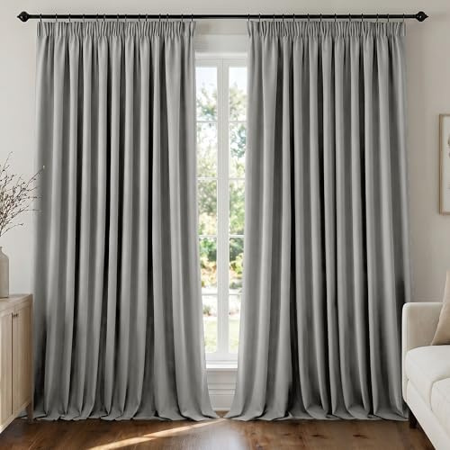 Deconovo Cortinas Opacas Térmicas para Salón, 2 Piezas, 300x245 cm