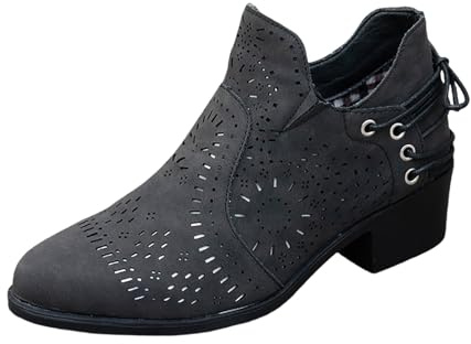 Kswlwccpp Scarpe Primaverili Donna, Chelsea Traforati Morbidi Largo Stivaletto Stivaletti Primaverili Leggeri Beige Stivali Estivi Con Tacco Eleganti Scarpe Tronchetti