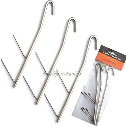 Expert Anglers Räucherhaken Fish Master Edelstahl Heavy - schwer / 3 Stück