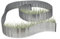 2X Rasenkante verzinkt, Beetumrandung Metall, Beeteinfassung als Wurzelsperre, LxH: 5 m x 16 cm, flexibel, Silber, grau