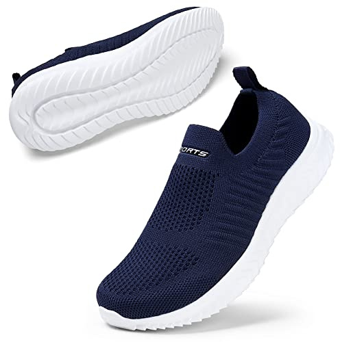 STQ Zapatillas Mujer Deportivas Sin Cordones y Non Slip Ligero Tenis Andar Pasear Correr Comodo Enfermera Zapato