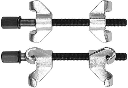 TOYA 2 tensores de muelles de 90 x 200 mm, tensor de montaje para muelles de suspensión, hexágono interior M21, rosca derecha, acero al carbono