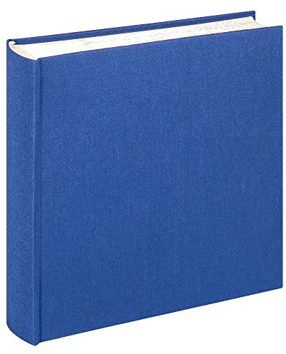 walther design album fotografico blu 200 foto 10 x 15 cm inserto memo album lino, stoffa ME-510-L