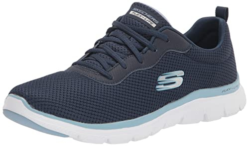 Skechers Flex Appeal 4.0 Bril Womens Trainers Navy 4 UK