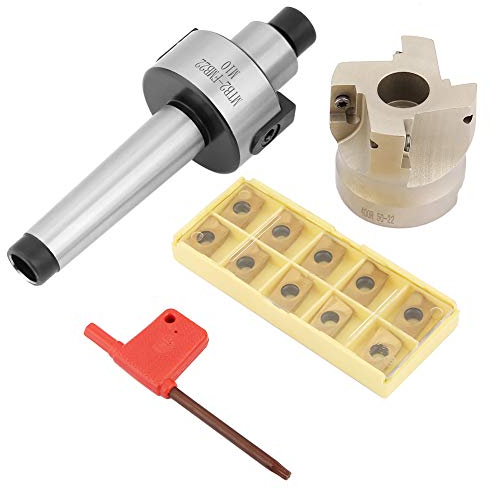 MT2-FMB22 Supporto per Fresa Frontale + 400R-50-22 Fresa a Candela + 10 Pezzi APMT1604 Set di Inserti in Metallo Duro per Schiuma CNC, Codolo Di Fresatura